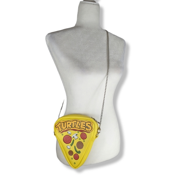 Nickelodeon Handbags - TMNT Ninja Turtles yellow Pizza Crossbody Bag